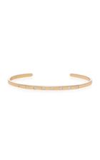 Sara Weinstock Rose Gold White Diamond Spaced Out Bangle Cuff