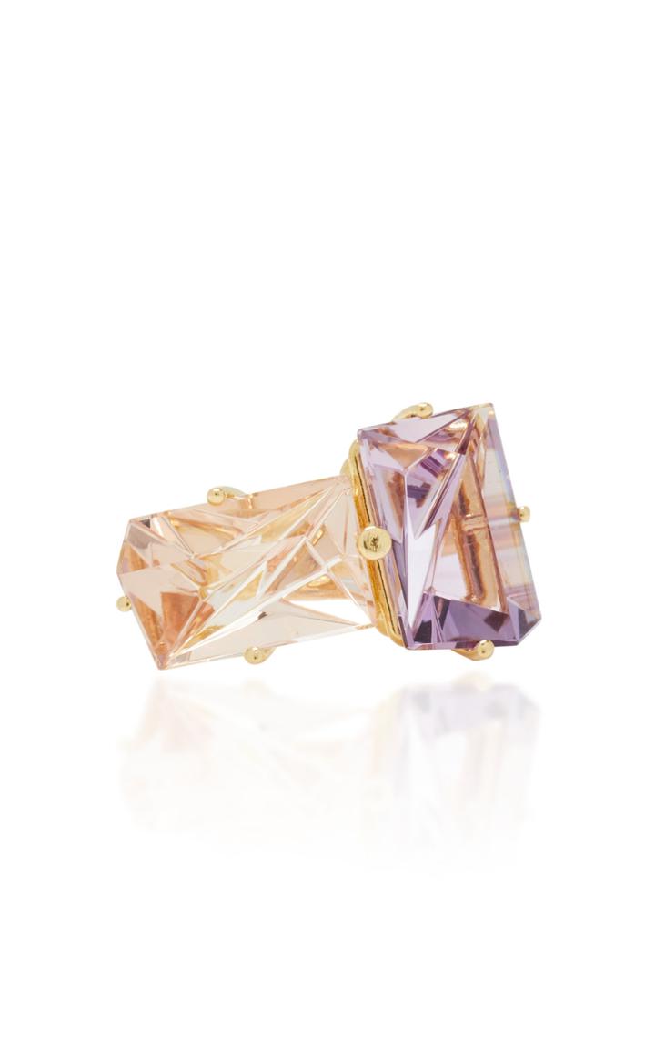 Misui Klar Morgantie And Amethyst Ring