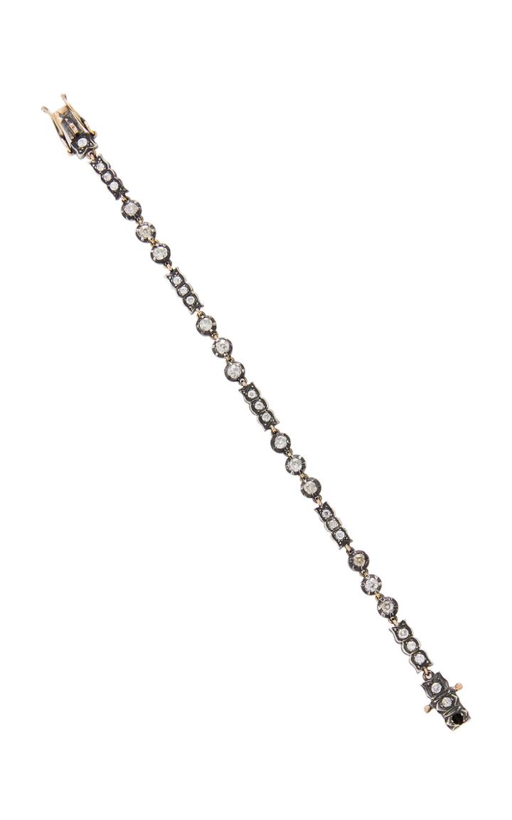 Mindi Mond French Old Cut Diamond Line Bracelet