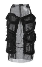 Simone Rocha Fur Trimmed Four Pocket Tulle Skirt