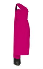 Andrew Gn Scarf-effect Crepe Dress Size: 36