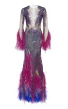 Attico Sequin Full Length Dress