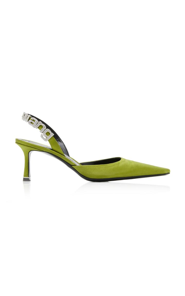 Alexander Wang Grace Embellished Satin Pumps