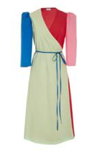Rhode Resort Emilia Colorblock Wrap Dress