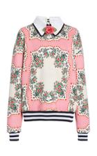 Moda Operandi Rodarte Floral Broderie-trimmed Sweatshirt