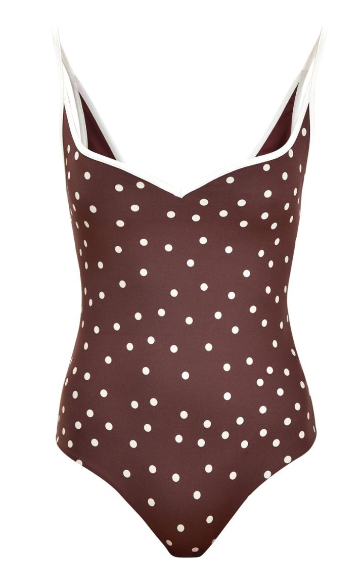 Moda Operandi Johanna Ortiz Keeper Of Days Cutout Polka-dot One-piece Swimsuit