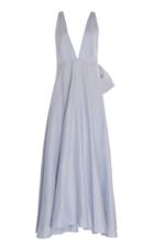 Moda Operandi Leal Daccarett Alba Linen Bow Dress Size: 0