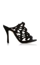 N21 Knotted Velvet Sandals