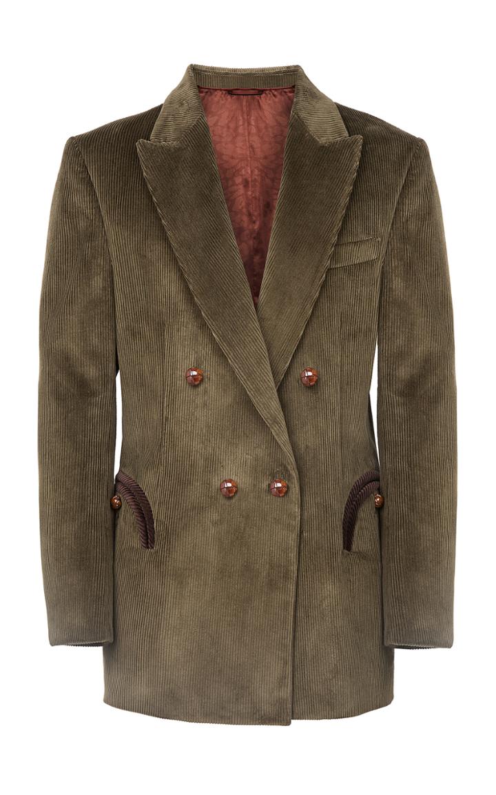 Moda Operandi Blaz Milano Classic Touch Tomboy Velvet Blazer