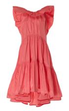 Roksanda Alessa Ruffled Cotton-silk Blend Maxi Dress