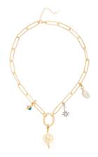 Maison Irem Lou Chain Charm Gold-plated Necklace