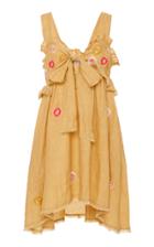 Thierry Colson Valentina Embroidered Linen Mini Dress