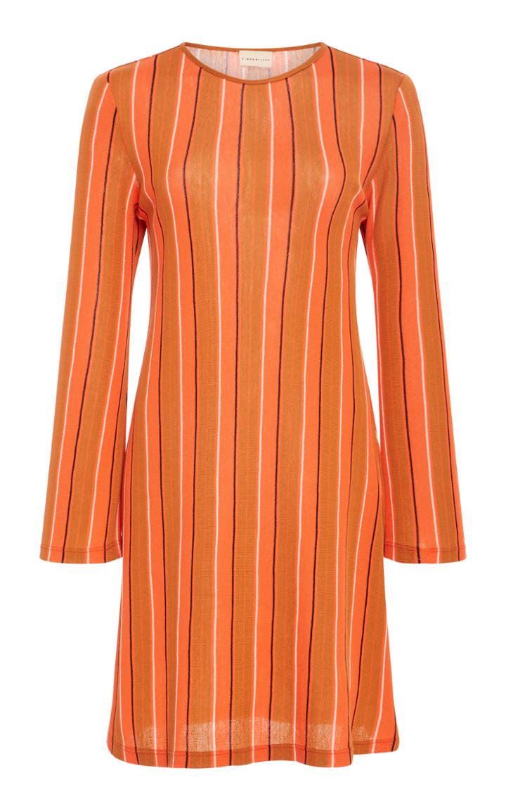 Simon Miller Capo Metallic Knit Tunic Dress