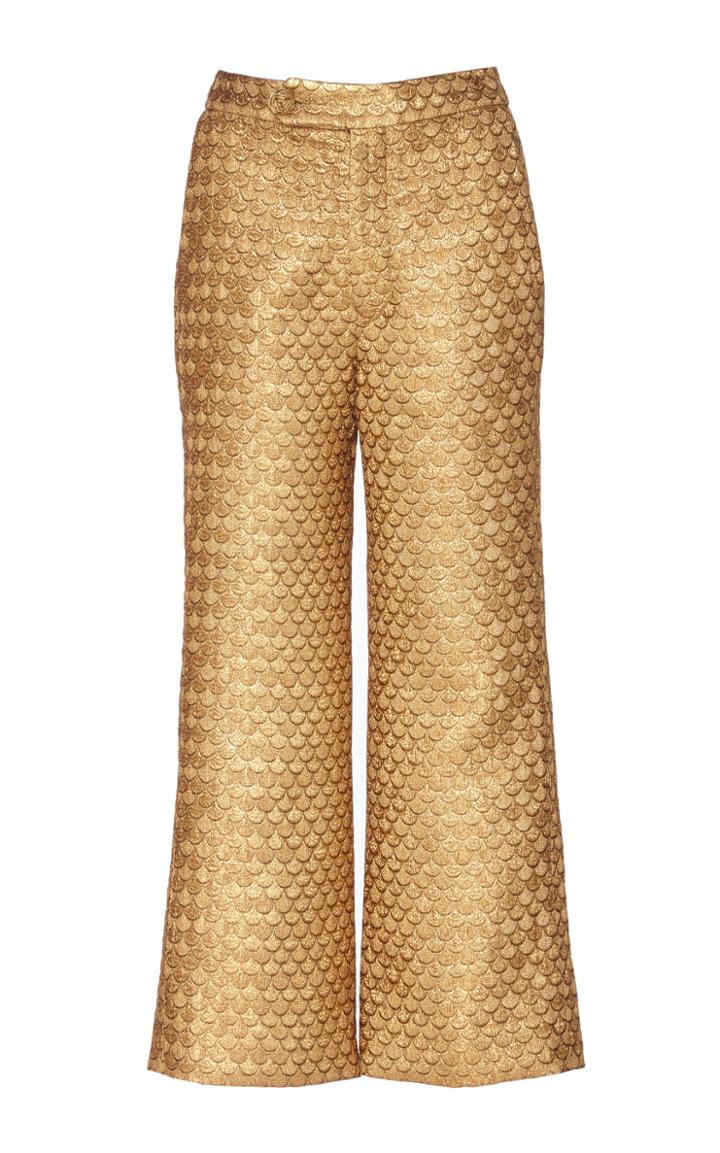 Johanna Ortiz Magic Makers Metallic Jacquard Wide-leg Pants