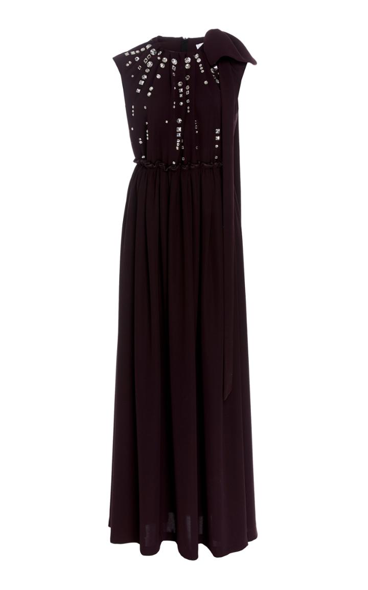 Dice Kayek Gem Embellished Crepe Gown