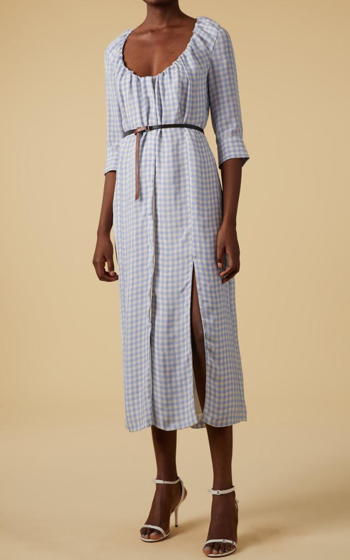 Moda Operandi Altuzarra Giselda Gingham Midi Dress