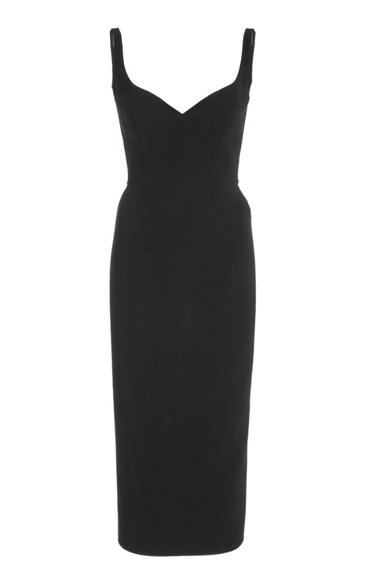 Moda Operandi Marc Jacobs Wool-blend Fitted Midi Dress