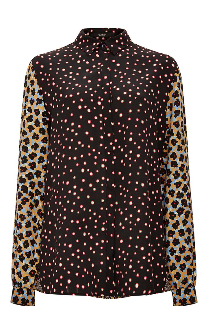 Etro Multi Print Button-up Blouse