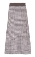 Moda Operandi Agnona Houndstooth Jacquard-knit Skirt