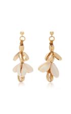 Moda Operandi Tohum 22k Gold-plated Shell Earrings