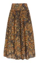 Moda Operandi Mara Hoffman Aleja Printed Cotton Midi Skirt