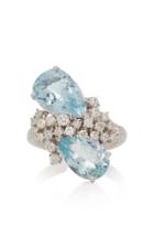 Noa Glacier 18k White Gold Aquamarine And Diamond Ring