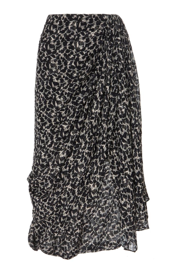 Isabel Marant Candelia High-waisted Printed Chiffon Midi Skirt