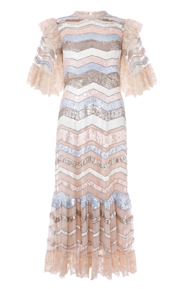 Needle & Thread Alaska Sequin Midi Dress