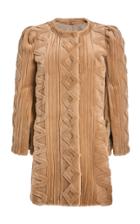 Moda Operandi J. Mendel Intarsia Mink Coat Size: 0