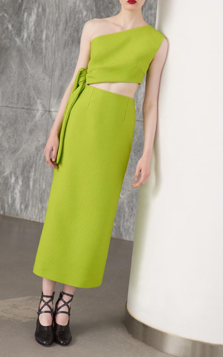 Emilia Wickstead Maude Cut Out Midi Dress