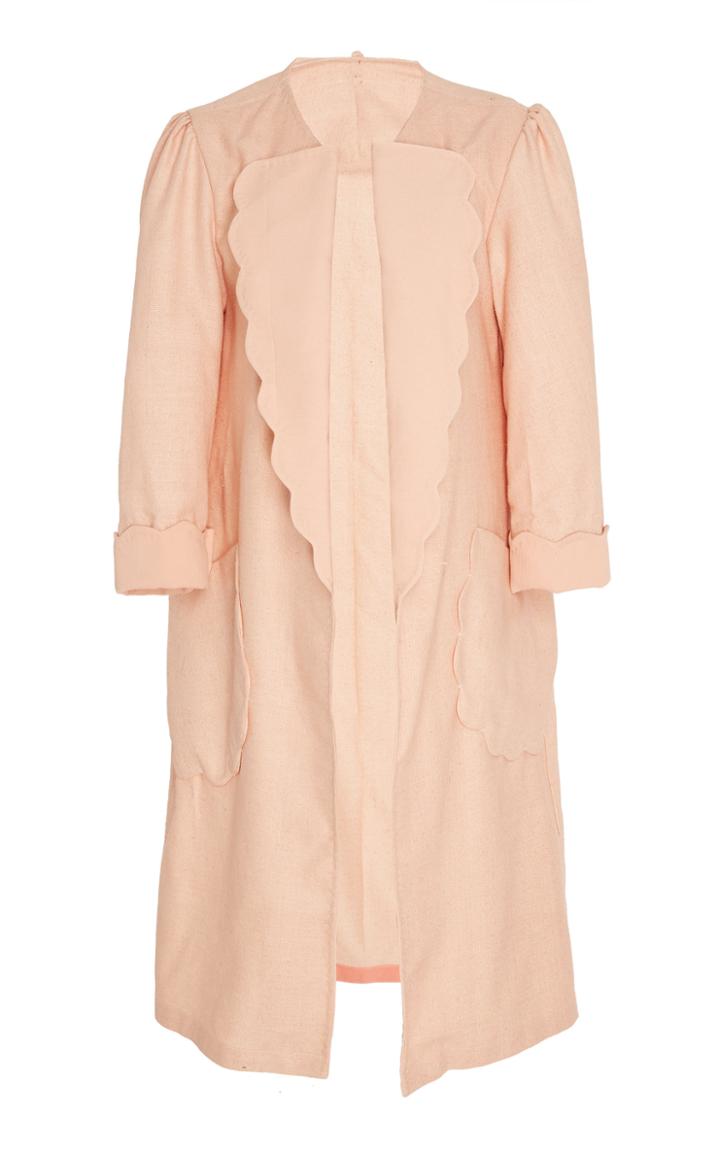 Alix Of Bohemia Chloe Scallop Raw Silk Duster