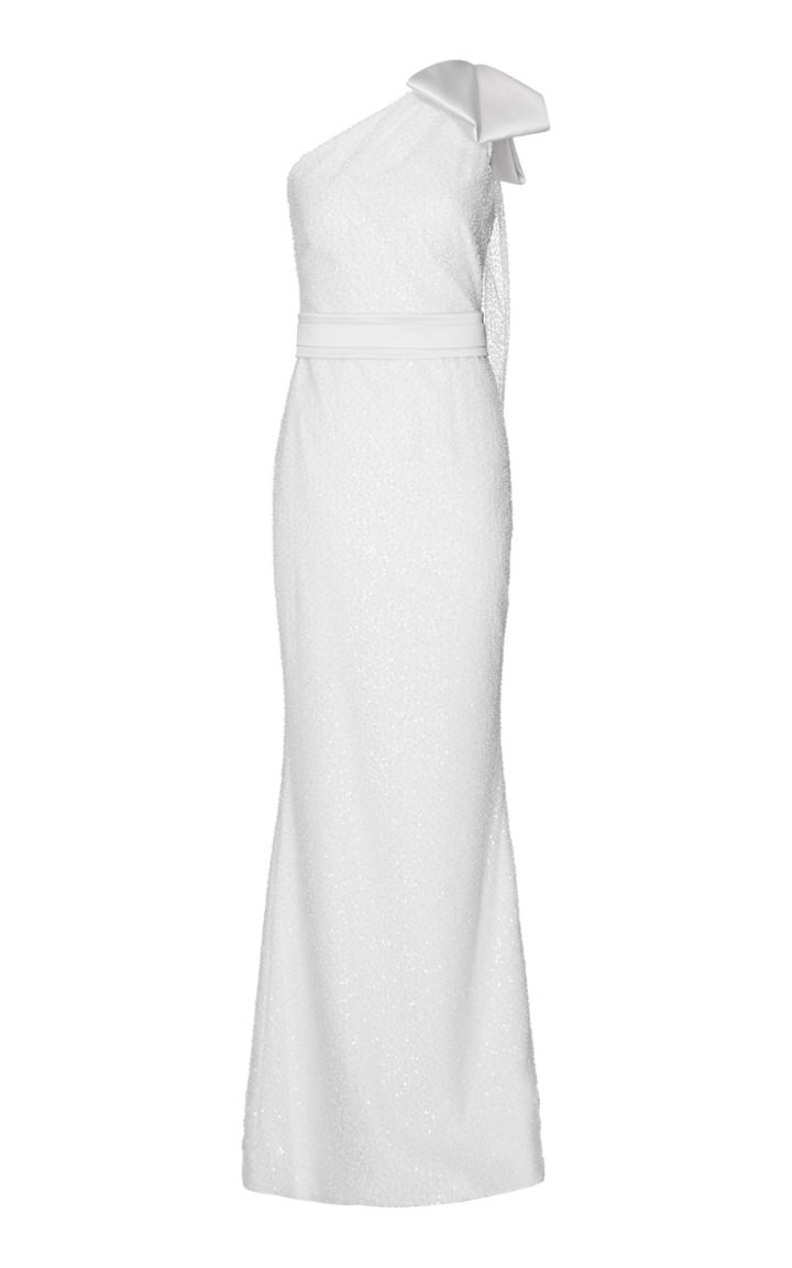 Moda Operandi Safiyaa Gwendolyn Sequin Beaded Mesh Gown Size: 34