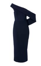 Christian Siriano Off-the-shoulder Drape Dress
