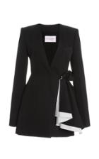 Moda Operandi Carolina Herrera Wool Side Drape Jacket