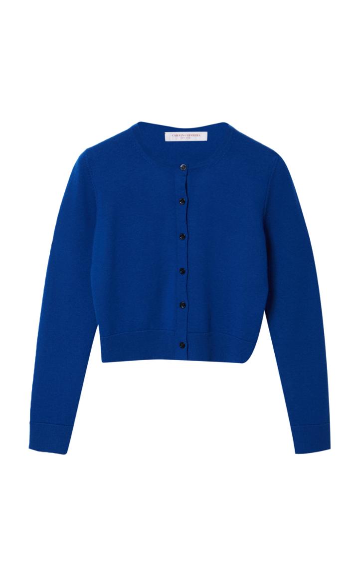 Moda Operandi Carolina Herrera Virgin Wool Cropped Cardigan