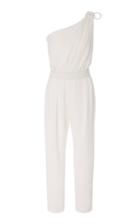 Max Mara One-shoulder Cropped Jersey Jumpsuit