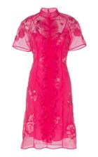 Moda Operandi Huishan Zhang Mia Floral-embellished Organza Mini Dress Size: 6