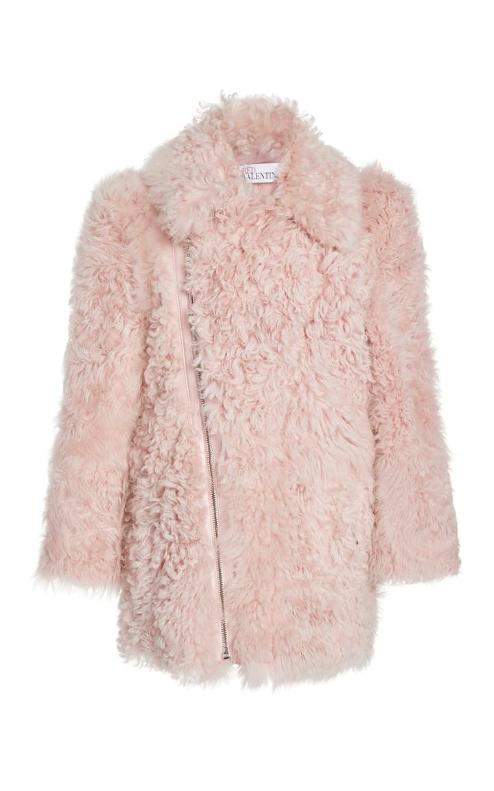 Moda Operandi Red Valentino Asymmetric Shearling Coat