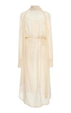 Moda Operandi Ann Demeulemeester Draped Silk Midi Dress