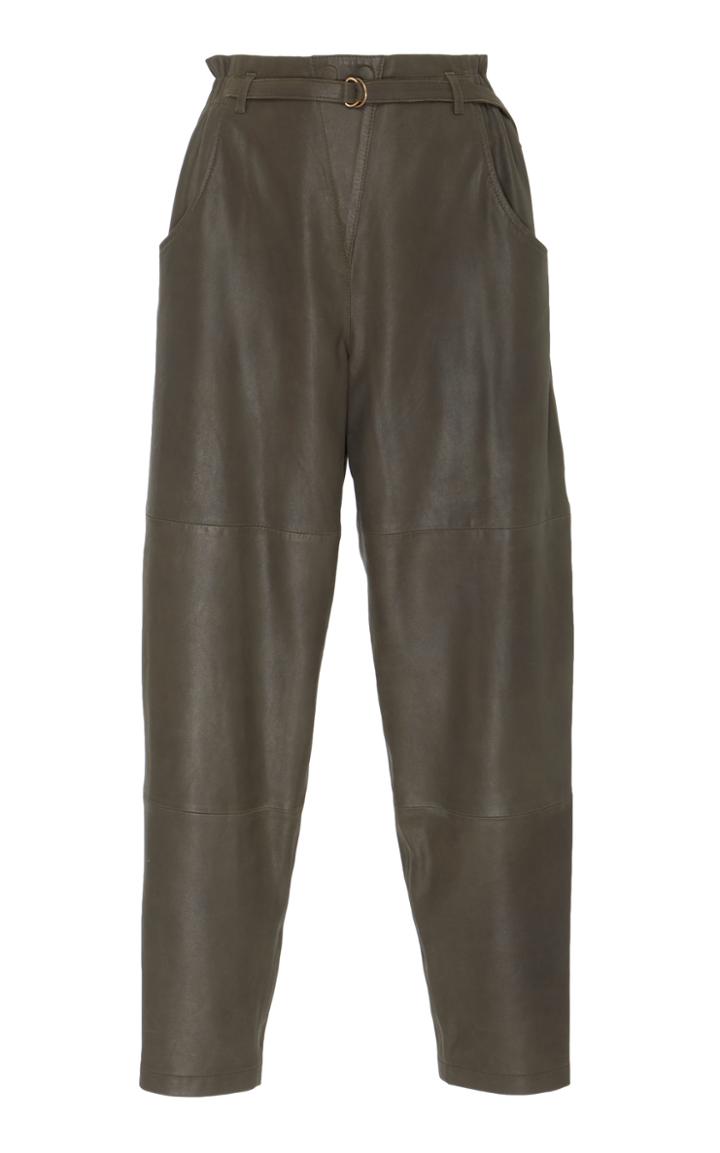 Philosophy Di Lorenzo Serafini Belted Leather Trouser