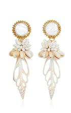 Brinker & Eliza Oasis 24k Gold-plated Shell Clip Earrings