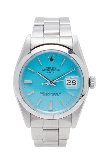 Vintage Watches Rolex Date Turquoise Dial