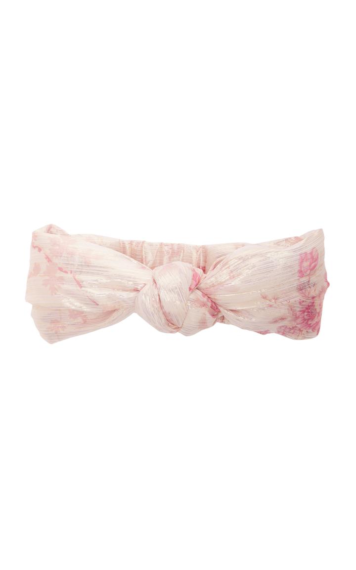 Loveshackfancy Sheridan Knotted Silk-blend Headband