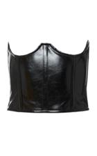 Moda Operandi Mach & Mach Faux Leather Underbust Corset Size: S