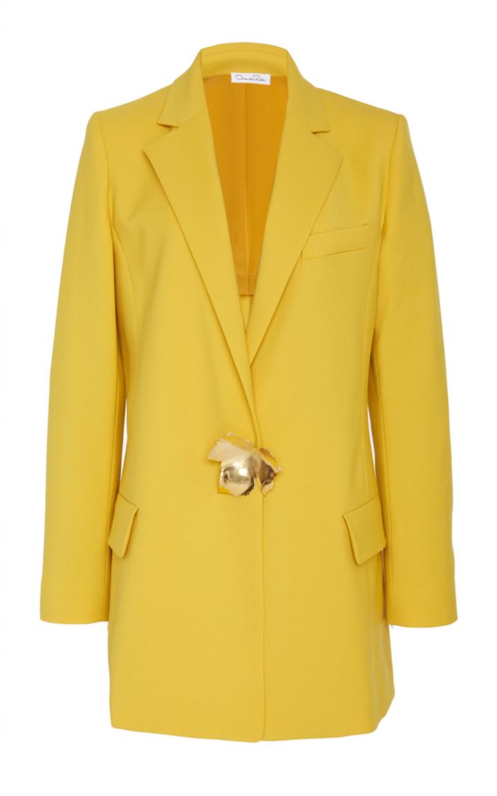 Oscar De La Renta Notch Collar Blazer
