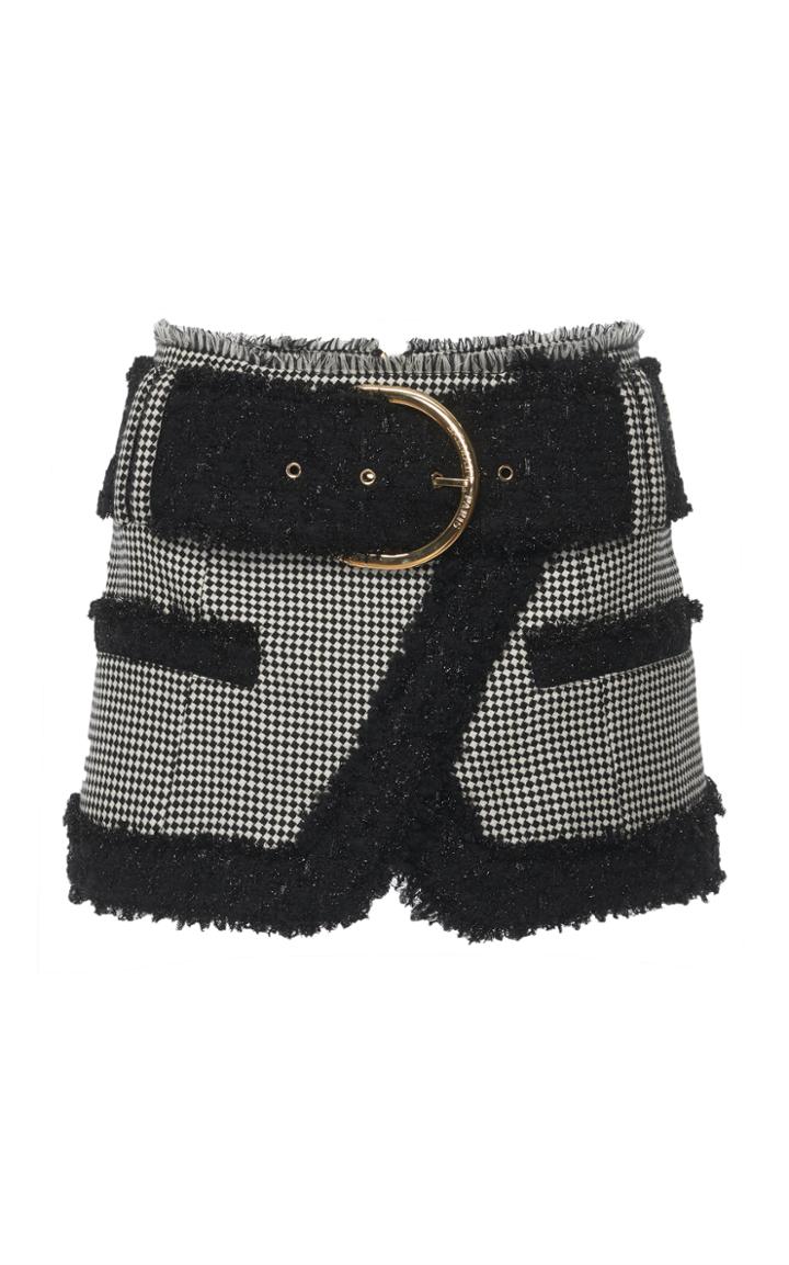 Balmain Belted Mini Skirt