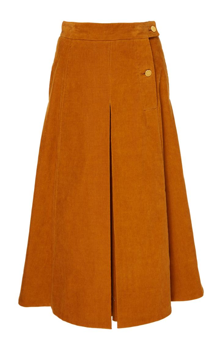 Adam Lippes Corduroy Midi Skort