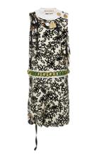 Marni Petals Mikado Sleeveless Dress