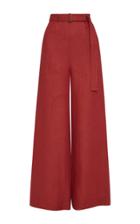 Bondi Born Utility High-rise Linen Wide-leg Pants