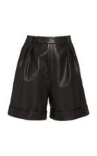 Moda Operandi Khaite Magdeline Leather Shorts